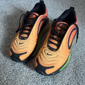 Nike Air Max 720 Sunset Orange and Black Sneakers